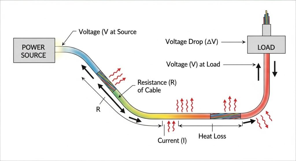 الفقد الحراري في الكابلات