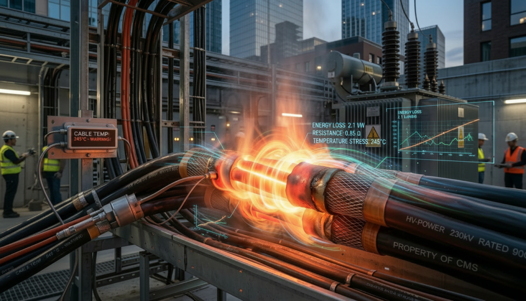 تأثير الحرارة على الكابلات الكهربائية