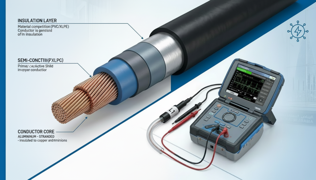 اختبار الكابلات الكهربائية